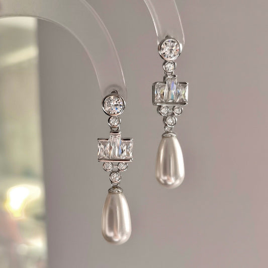 High-End Accessible Luxury Princess Earrings 925 Silver Pearl Earrings French Classic Elegant Ear Jewelry Fashion