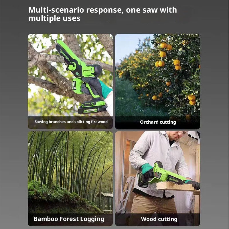 6-inch Small Electric Chain Saw Charging Portable Wood Cutting Saw