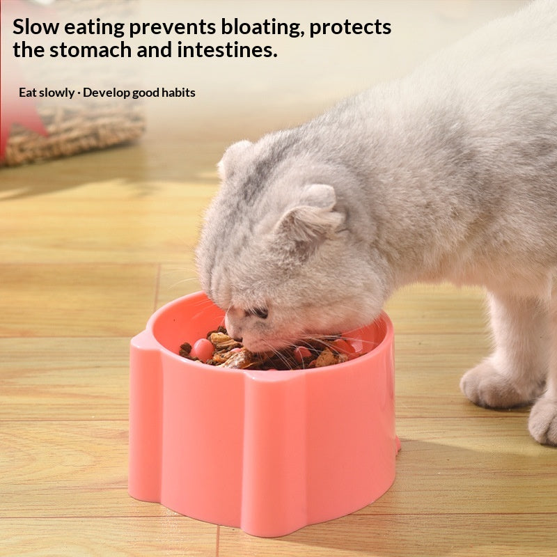 Solid Color Minimalism Slow-feeding Anti-choking Pet Bowl