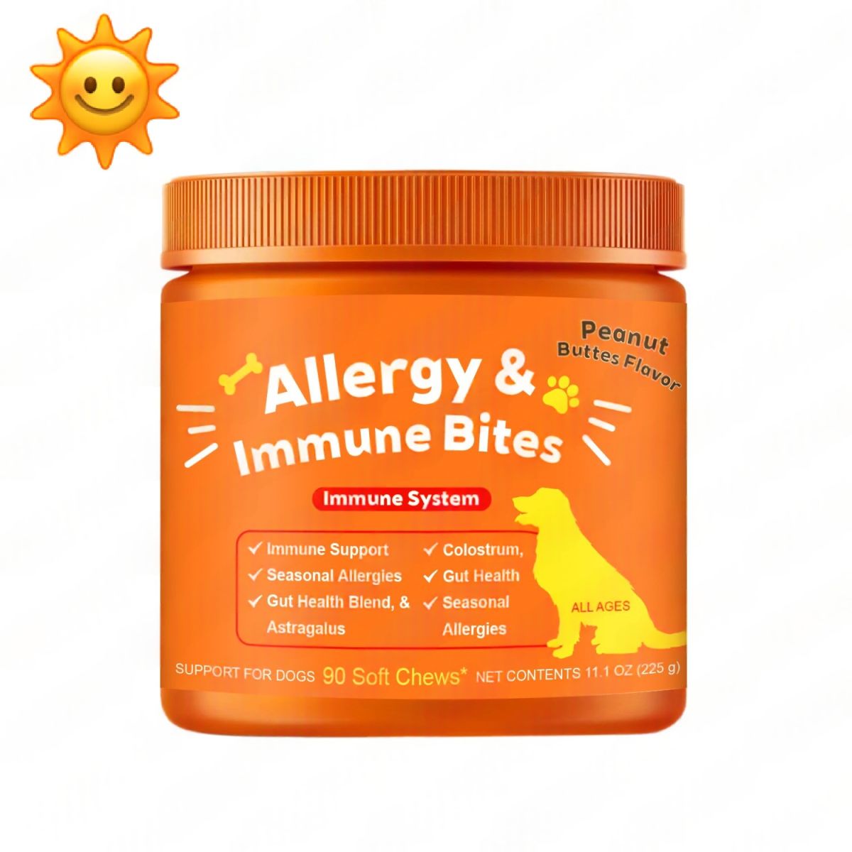 Pet Allergy Dietary Fiber Allergy & Immune Bites For Dogs