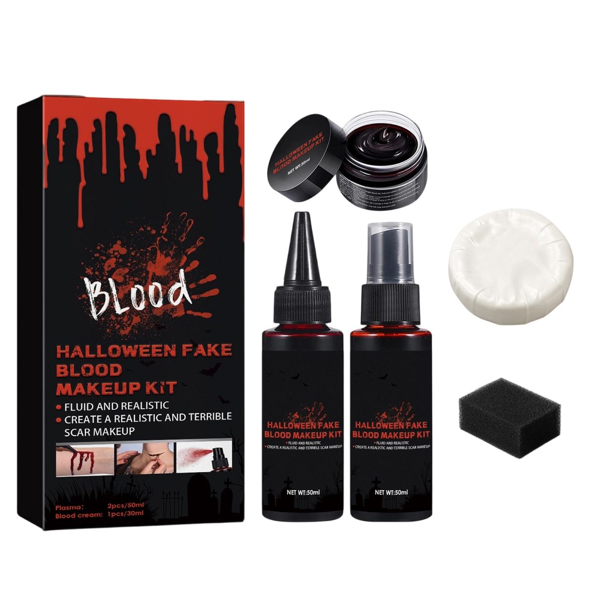 Halloween Fake Blood Makeup Kit
