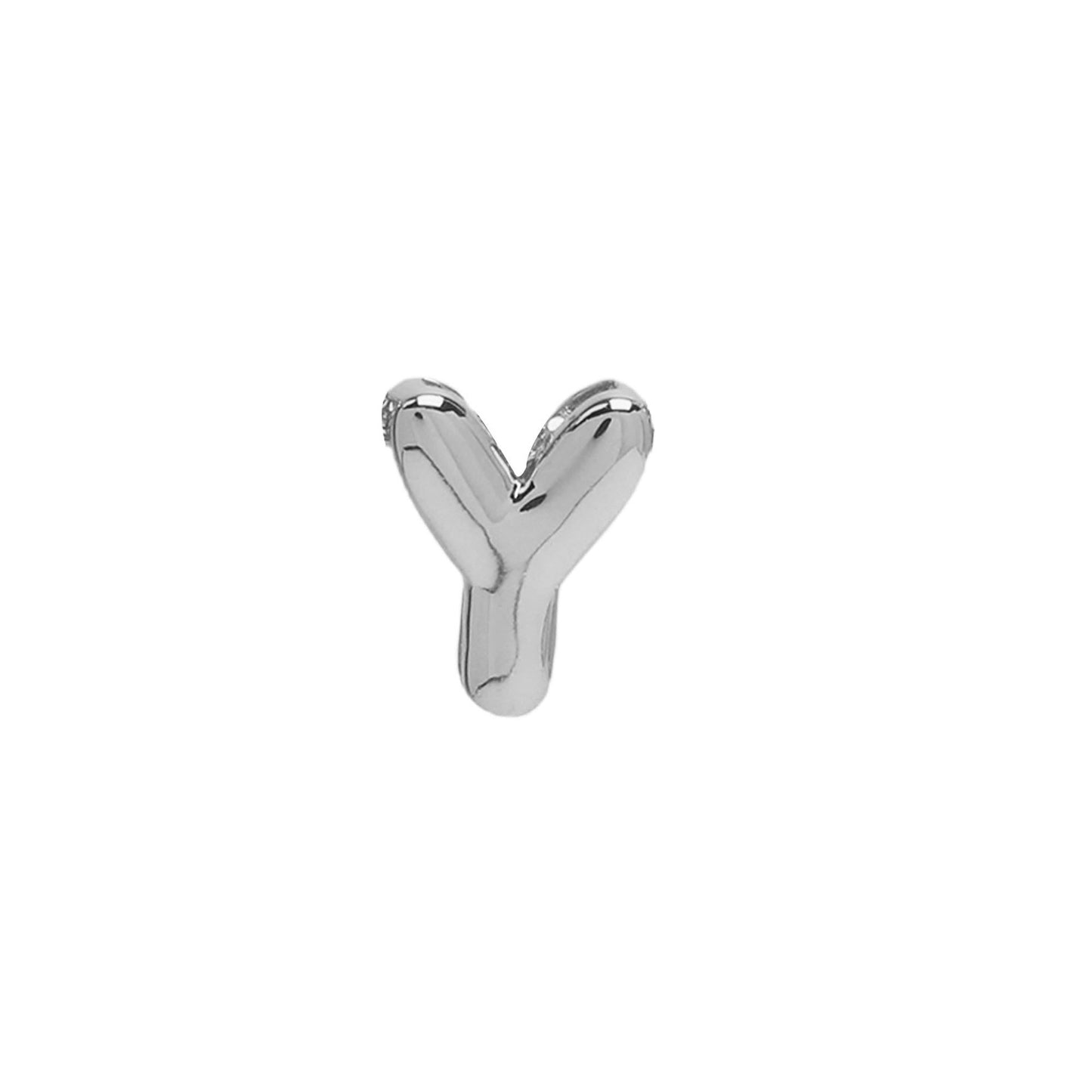 18k Brass Smooth Surface Bubble DIY Combination Name Bracelet Letter Accessories