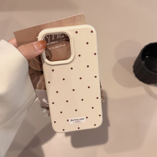 Ins-style Korean Polka-dot Phone Case
