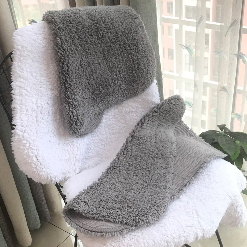 Five-star Hotel Bathroom Long-pile Rug Thick Cotton Bath Mat