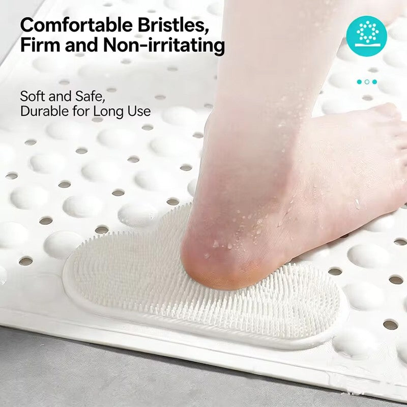 Anti Mold Rubber Shower Mat Non Slip Bathtub Strong Suction Extra Large Bath Mat