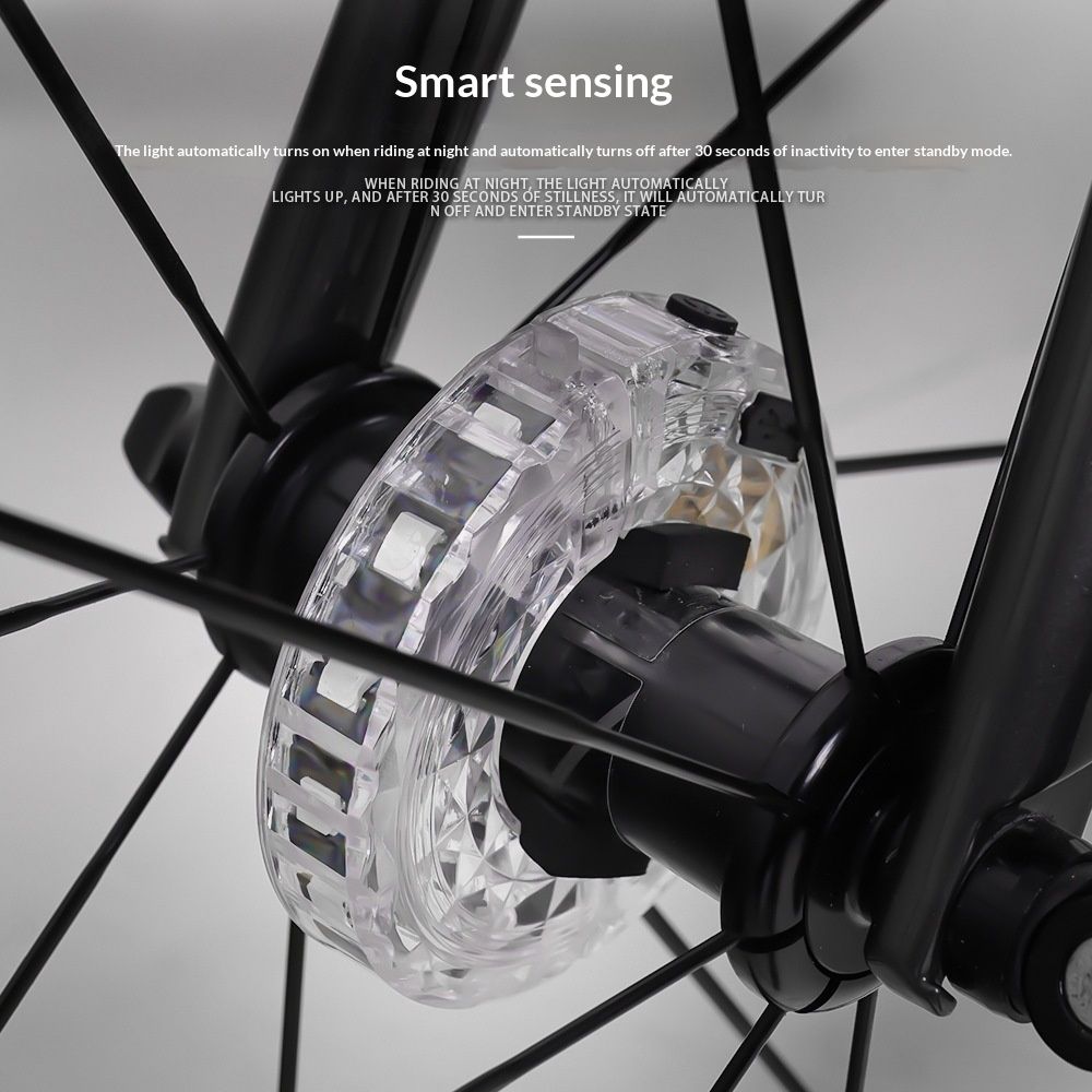 Wind And Fire Wheel Smart Photosensitive Bicycle Light