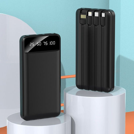 Fast Charge With Cable Power Bank 20000 MA Large Capacity Mobile Supply