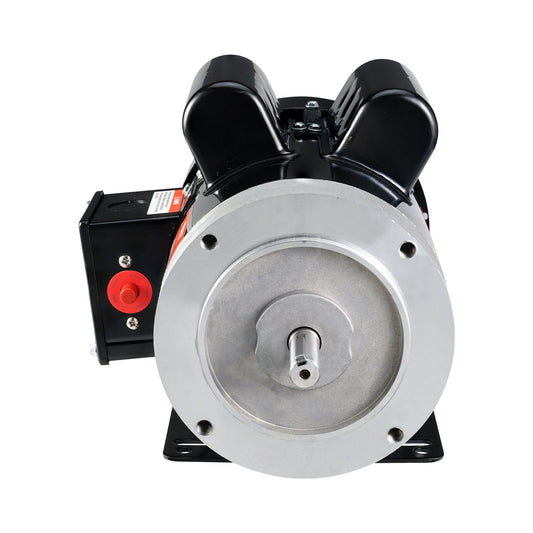 2HP Electric Motor 1725 Rpm, AC 115V/230V, 56C Frame, Air Compressor Motor Single Phase, 5/8' Keyed Shaft, CW/CCW Rotation For Agricultural Machinery And General Equipment