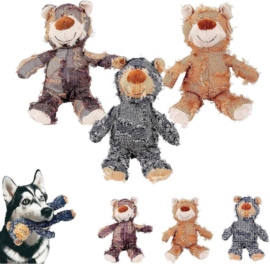 Indestructible Robust Bear, New Indestructible Squeaky Toys For Dogs, Durable Squeaky Dog Toys For Heavy Chewers, Interactive Dog Toys