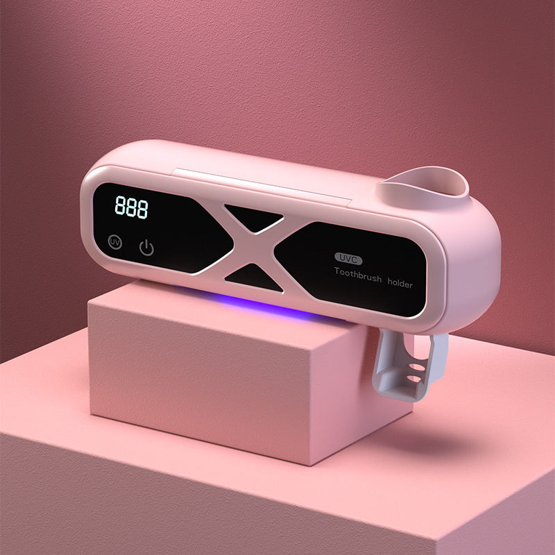 Smart UV Sterilizing Tooth Cup With No-Drill Installation For Toothbrush Disinfection