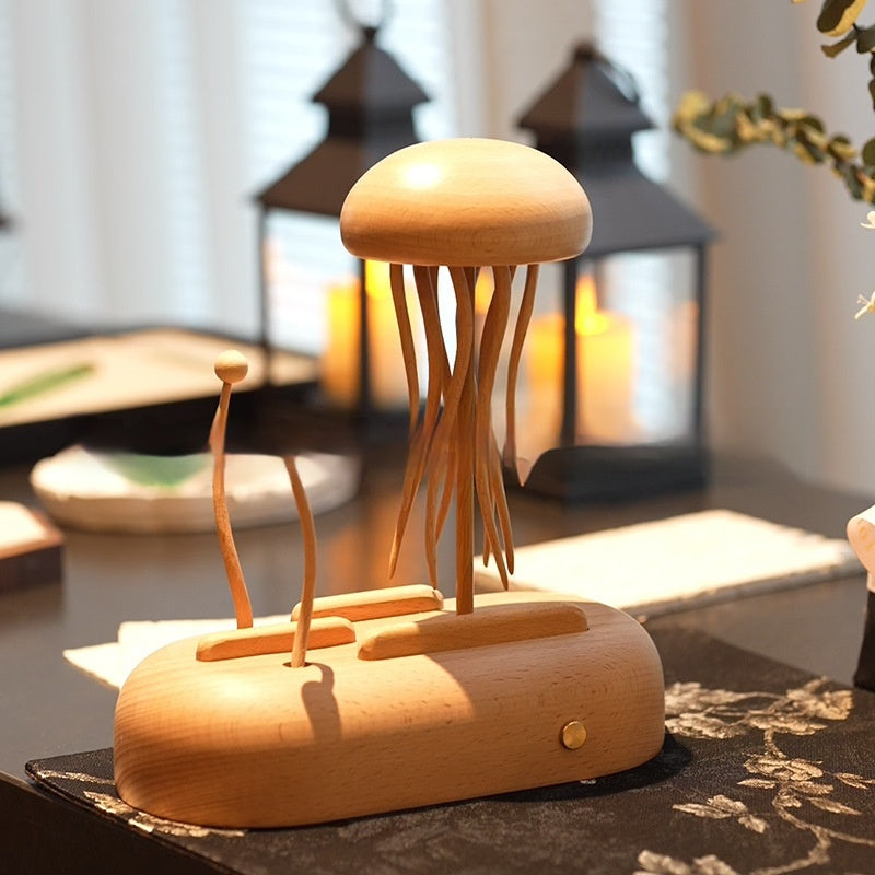 Creative Jellyfish Home Decoration Children's Best Friend Gift Toy Handmade Solid Wood