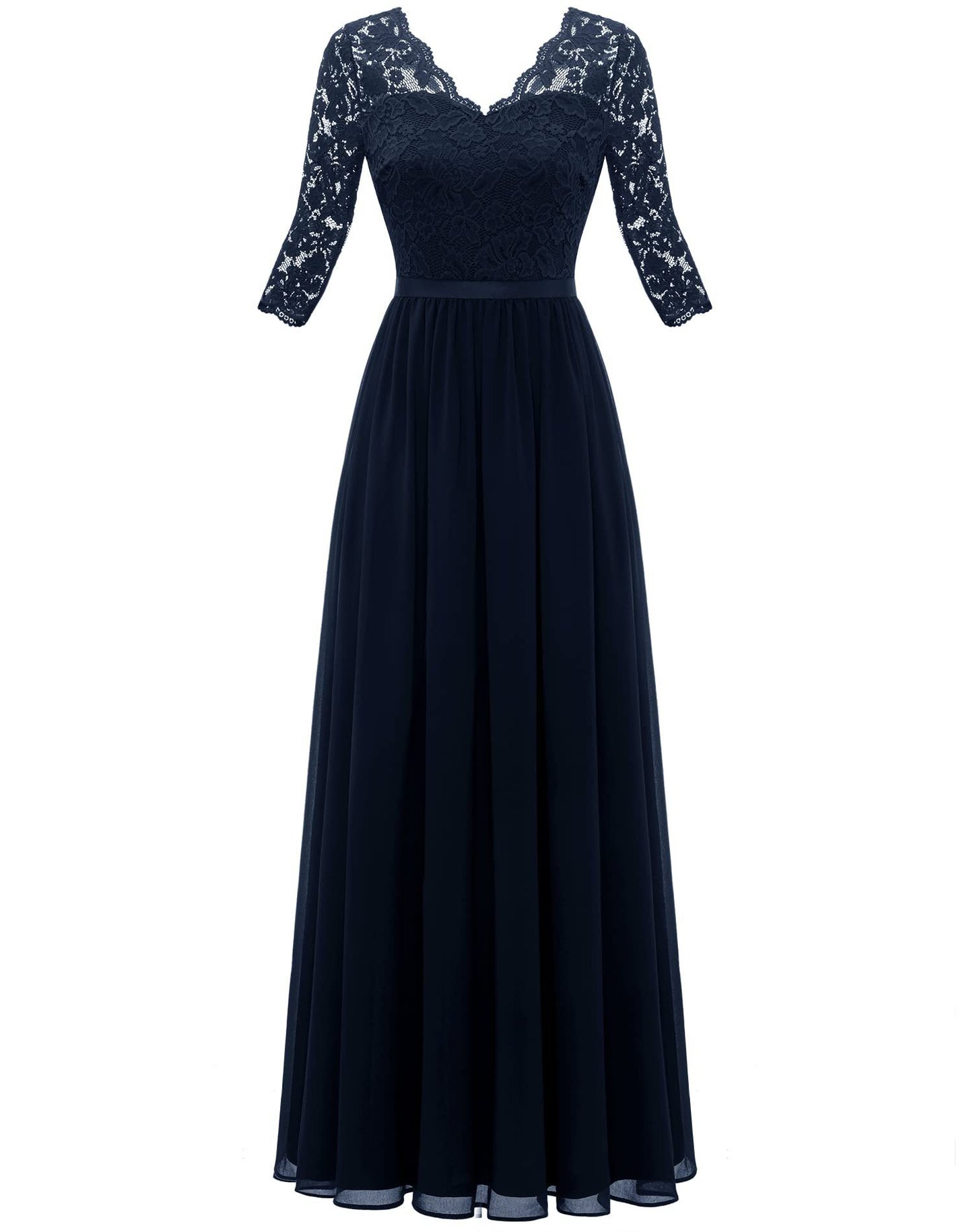 Best Seller Dress Lace Long Patchwork Waist-tight Noble Dress