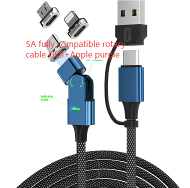Magnetic Suction Head Data Dual-type-c Suitable For Mobile Phone Charging Cable