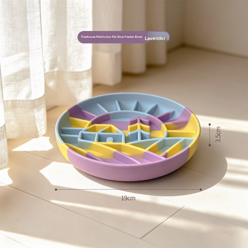 Silicone Pet Dog Slow-Feeding Bowl Licking Plate