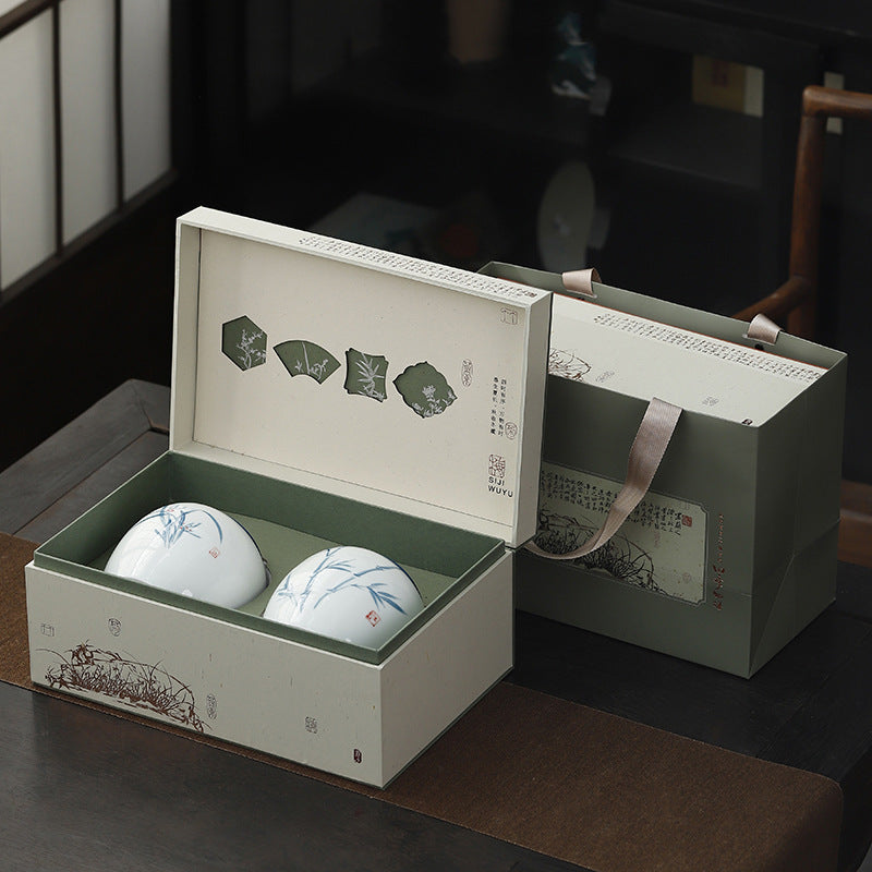 New Chinese-style Tea Caddy Empty Gift Box
