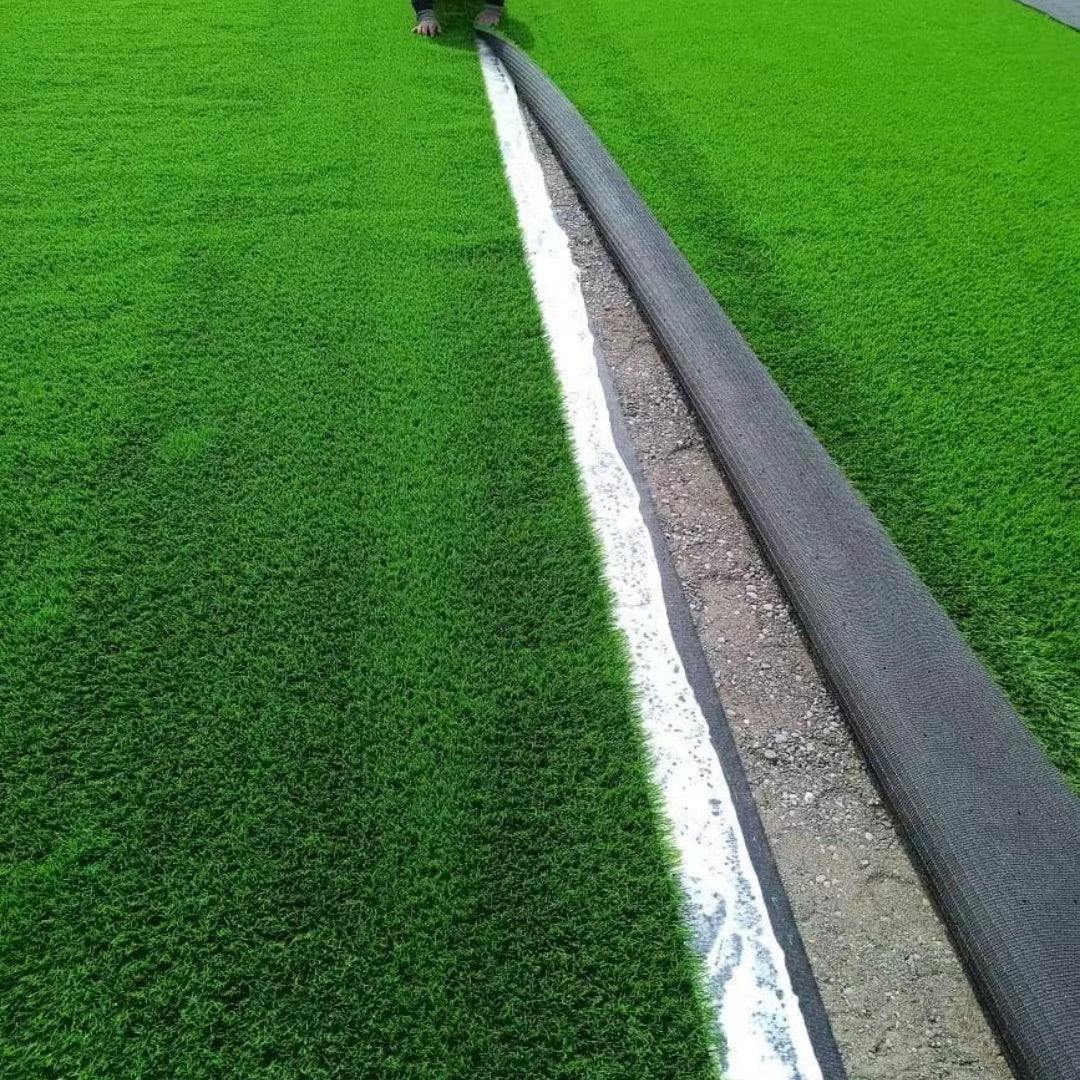 3FTX10FT Outdoor Artificial Grass Runner Rug, Thick Realistic Fake Grass Roll Decor Patio Balcony Garden Lawn, Dog Pets Turf Drain Mat, 1.38 Pile Height