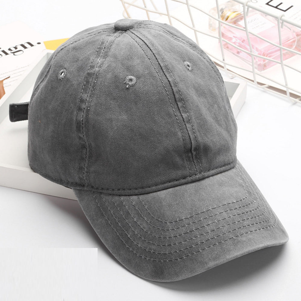 Summer Women's Solid-color Six-strand Adjustable Soft-brim Fashion Casual Baseball Cap, Suitable For Outdoor Outings, Daily Commutes And Outdoor Activities.