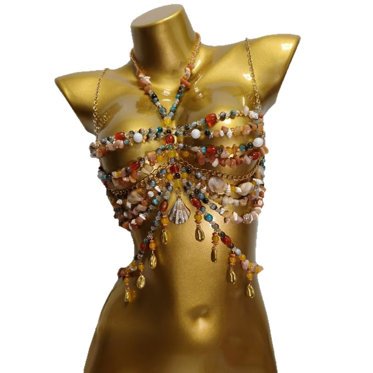 Womens Top Small Vest Body Chain