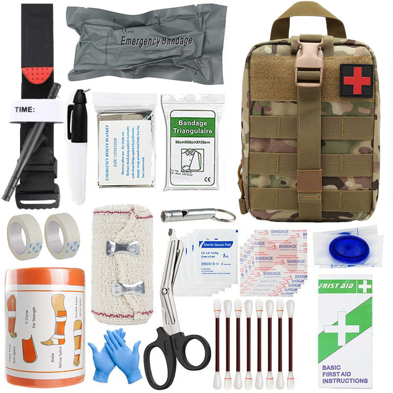 Outdoor Travel First-Aid Gear Survival Tool Kit