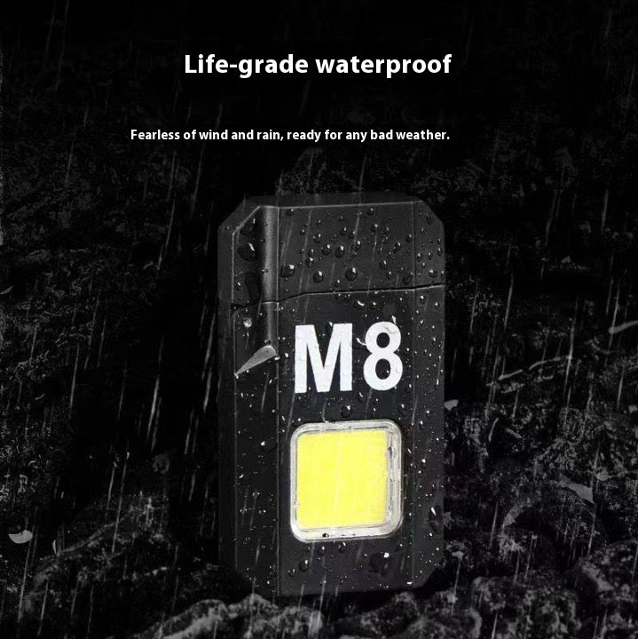 M8 electric heating wire charging lighter keychain light