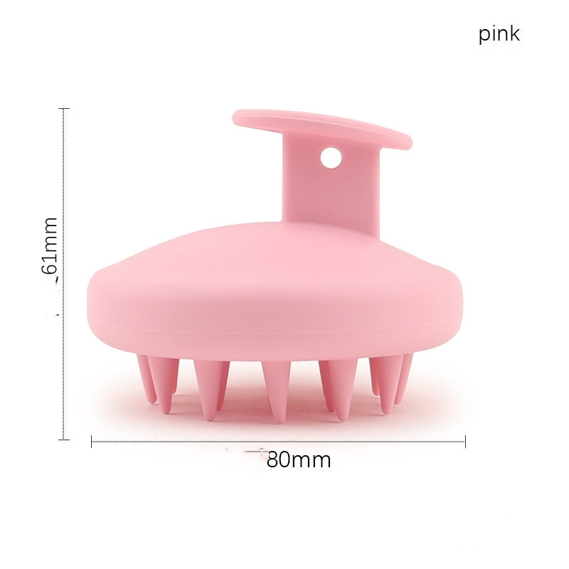 Silicone Round Hair Body Massage Brush For Bathing And Hair Care