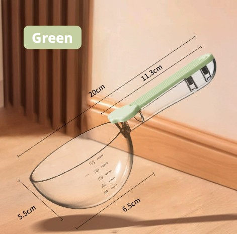 Pet food spoon-green-1 piece