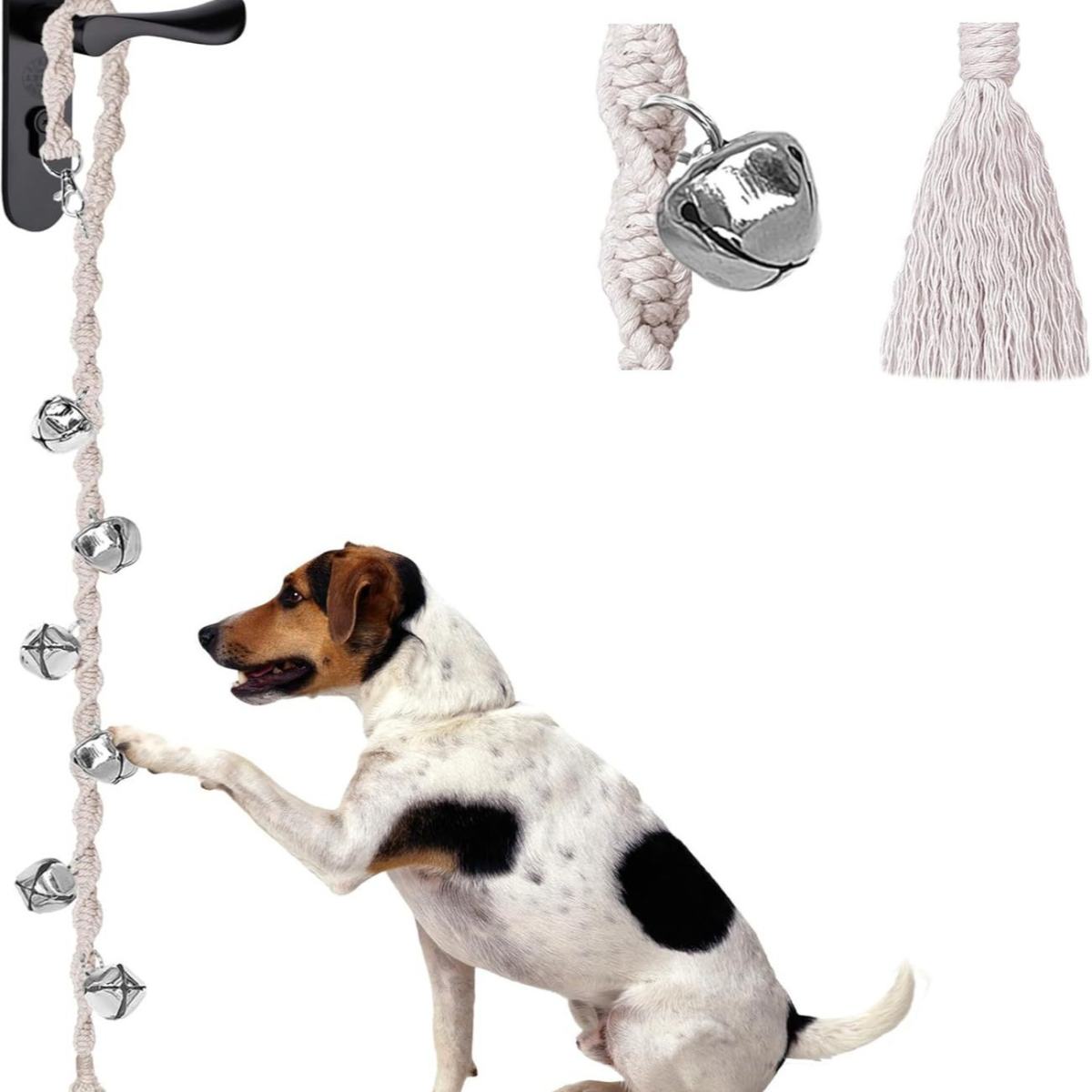 Handwoven Cotton Rope Pet Doorbell Dog Bell