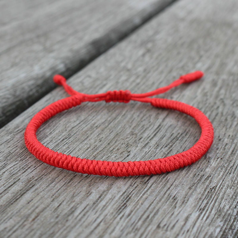 Best Seller In Europe And America Handmade Woven Jin Gang Knot Red Rope Bracelet