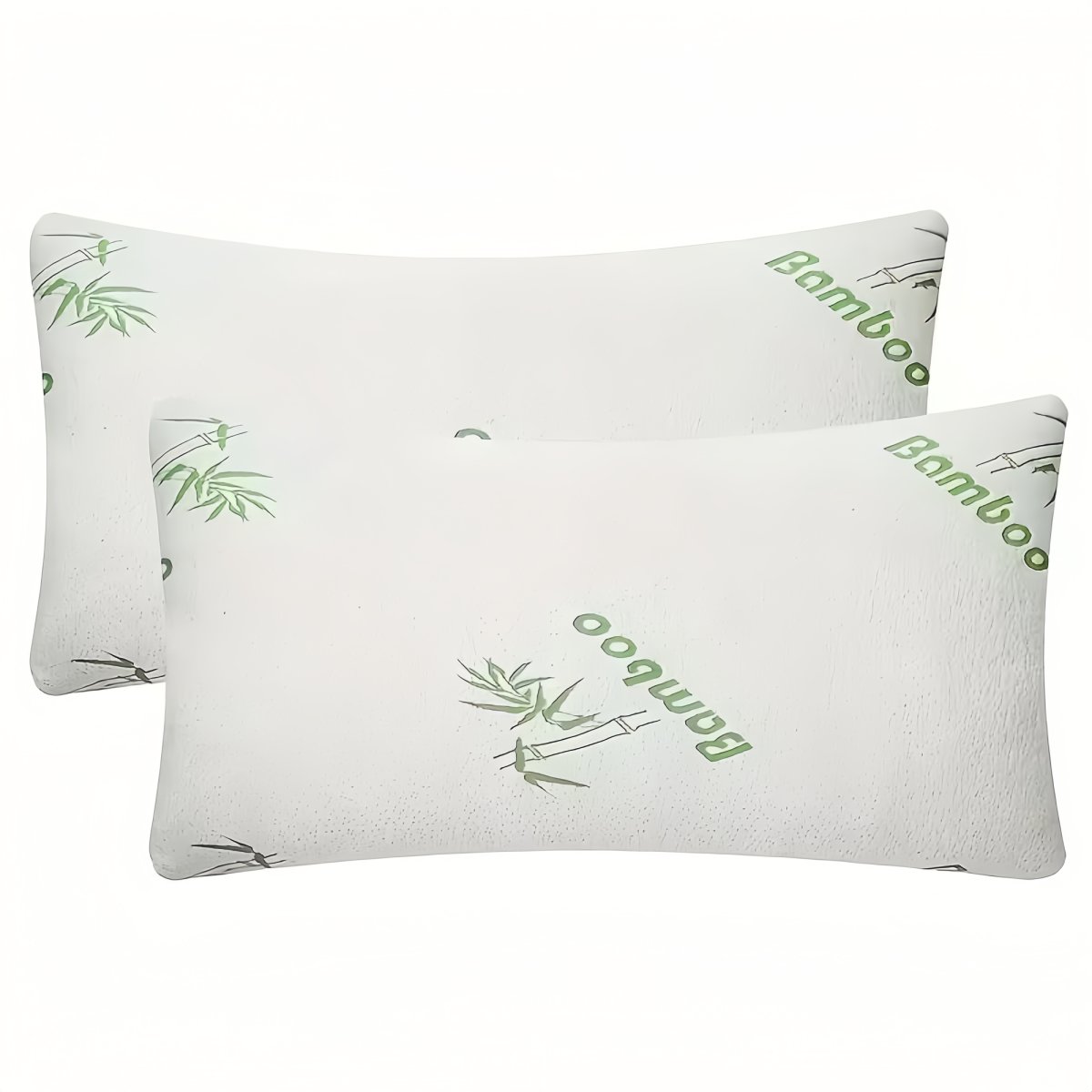 King Size Rayon Derived From Bamboo Pillow, Cooling Shredded Memory Foam Bed Pillows Sets For Back, Stomach, Side Sleepers, Adjustable Soft Firm, Washable Cover, Pack Of 2 & Pack Of 4 Available