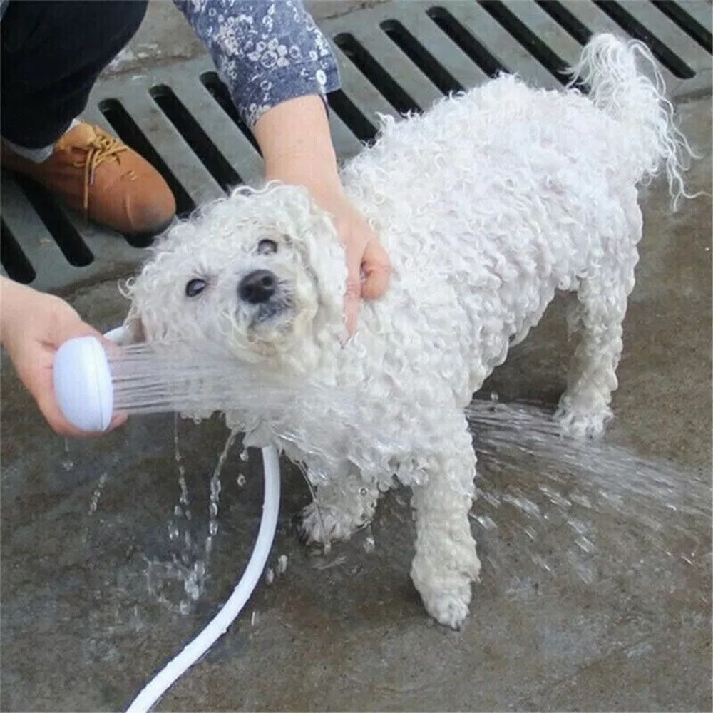 5m Push-On Spray Shower Head Bath Sink Tap Attachment Hose Soft Tube Pet Kids