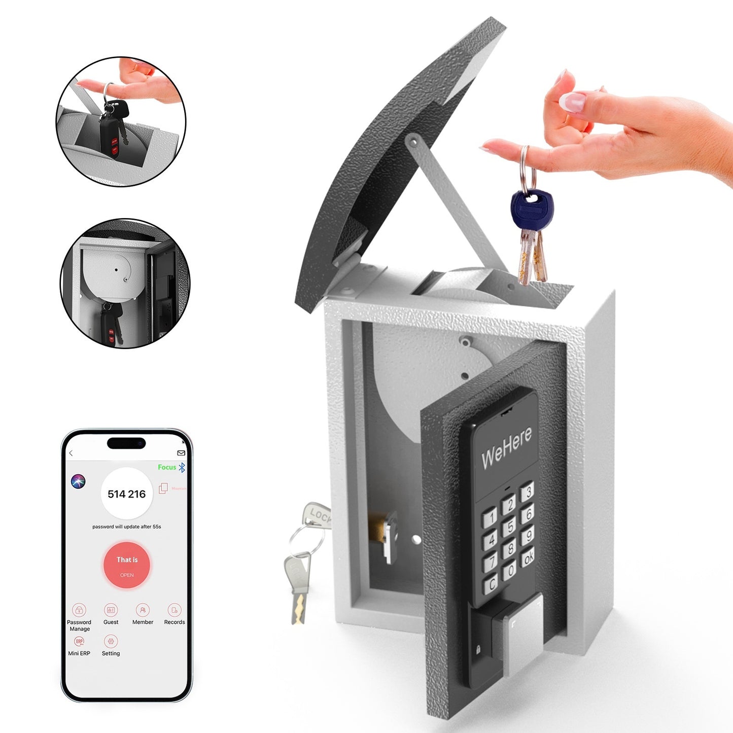 Smart Key Delivery Box Wall