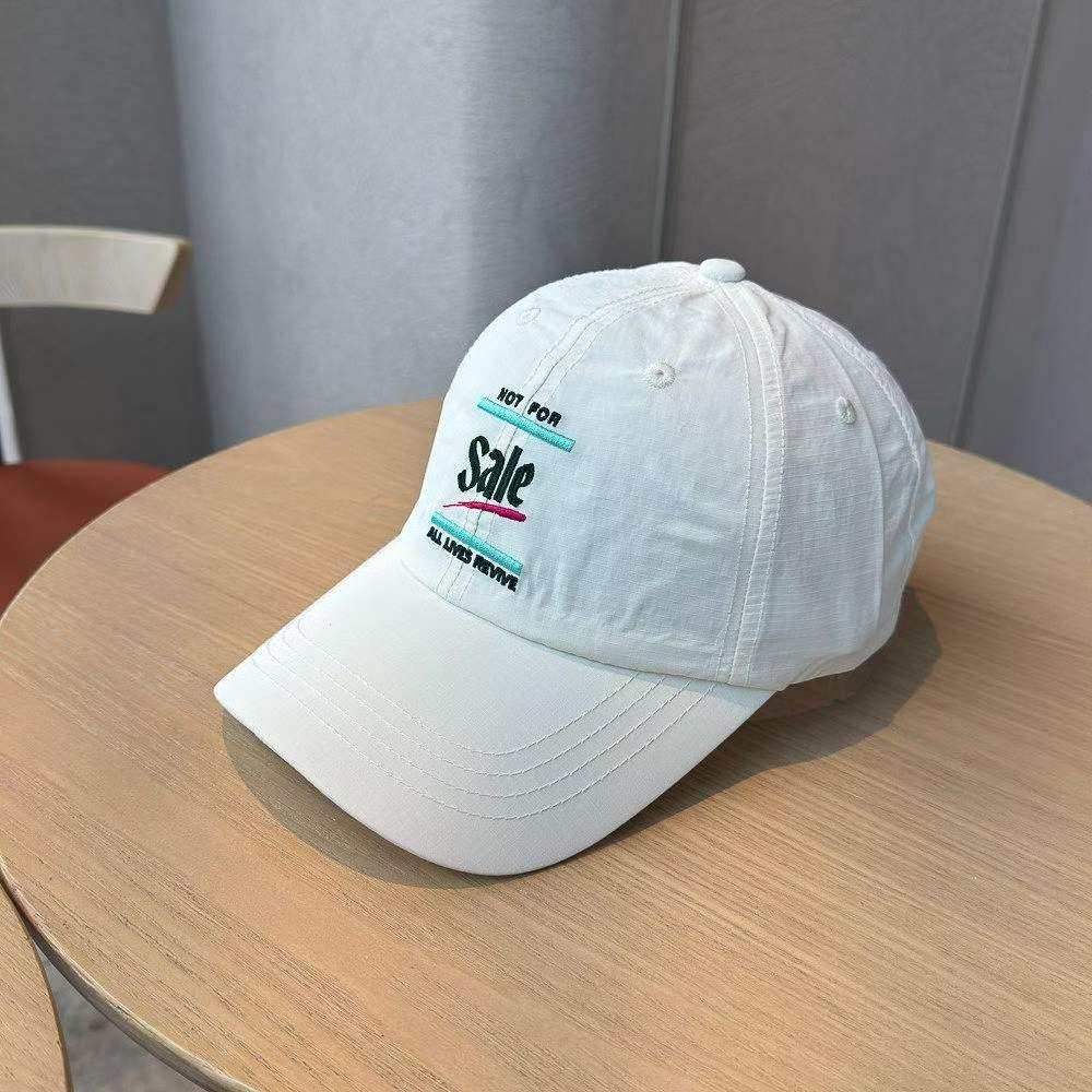 New Men's And Women's Embroidered Letter Lightweight Quick-drying Thin Baseball Cap For Outdoor Outings, Fashionable And Versatile Beanie Hat