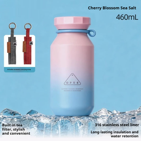 Outdoor Portable Tea-Brewing Couples Insulated Water Bottle