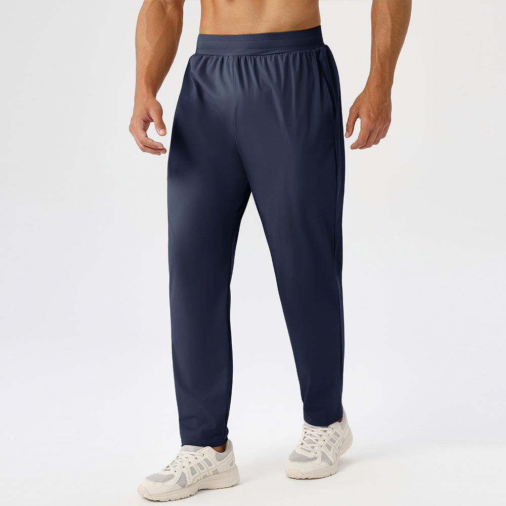 Men's Sporty Casual Long Pants, Quick-Drying And Breathable Fitness Running Trousers