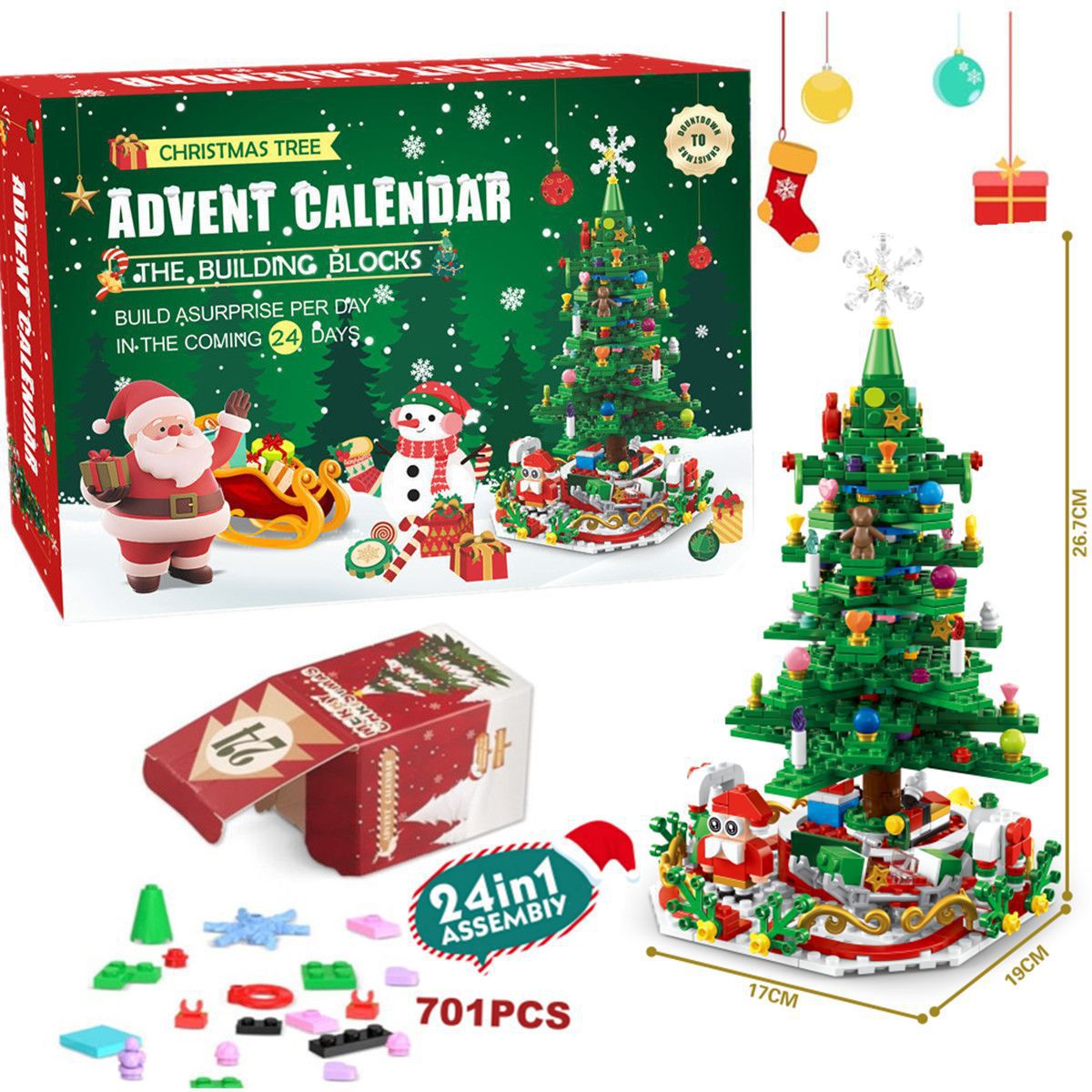 Christmas Tree Building Blocks Christmas Blind Box Christmas Gifts