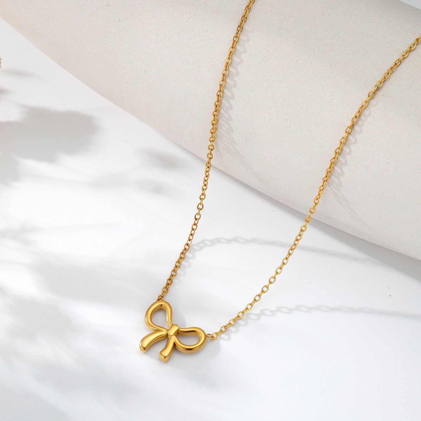 Best Selling European American Jewelry, Niche Bow Design Necklace Inlaid Pearls, Elegant Versatile Clavicle Chain For Women