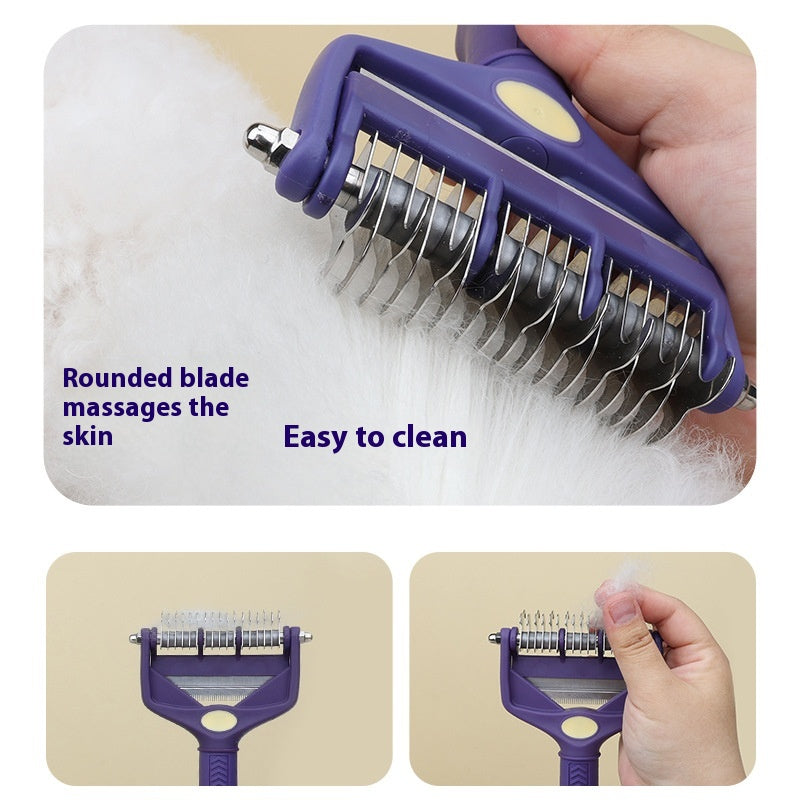 Pet Dog Cat Multi-functional Knot Untying Comb Beauty Cleaning Float Hair Cleaning Hair Knife
