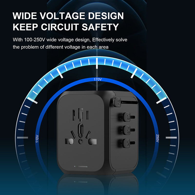 Travel Charger TypeC Socket Self-restoring Fuse Multifunctional Charging Set