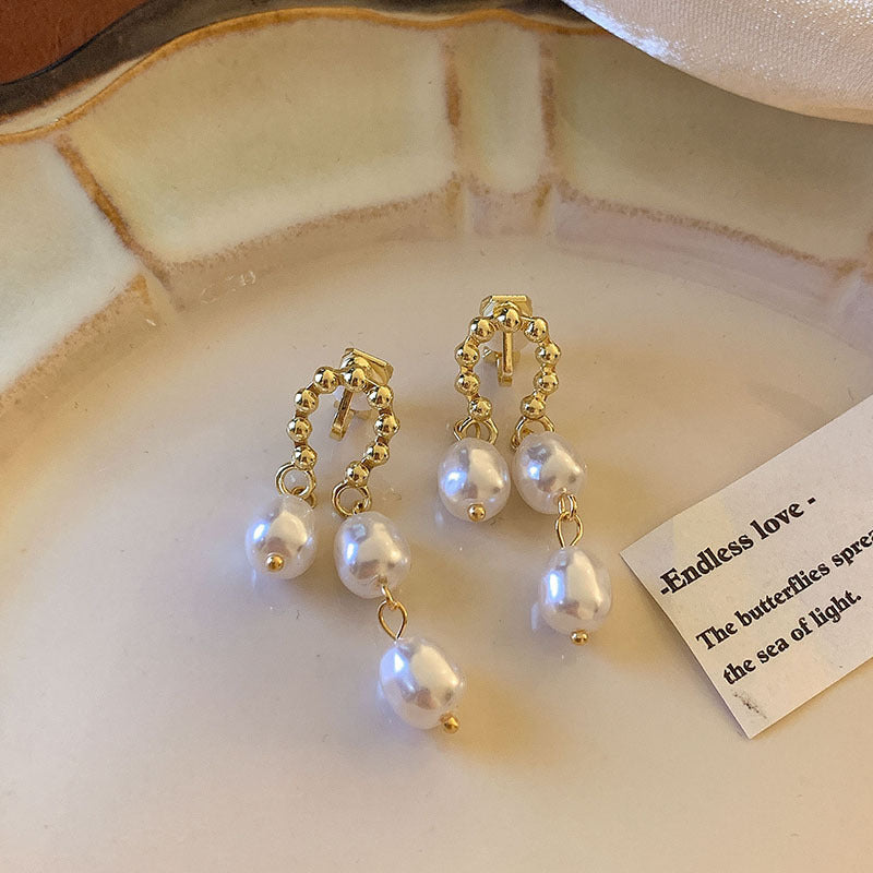 Large Gold Hoop Earrings Women Statement Retro Vintage Style Fashion Jewelry