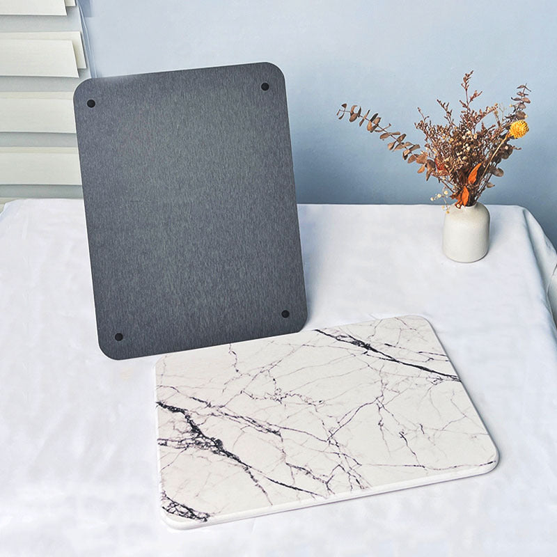 Light Luxury Diatomaceous Earth Kitchen Countertop Mat, Water-Absorbent Surface