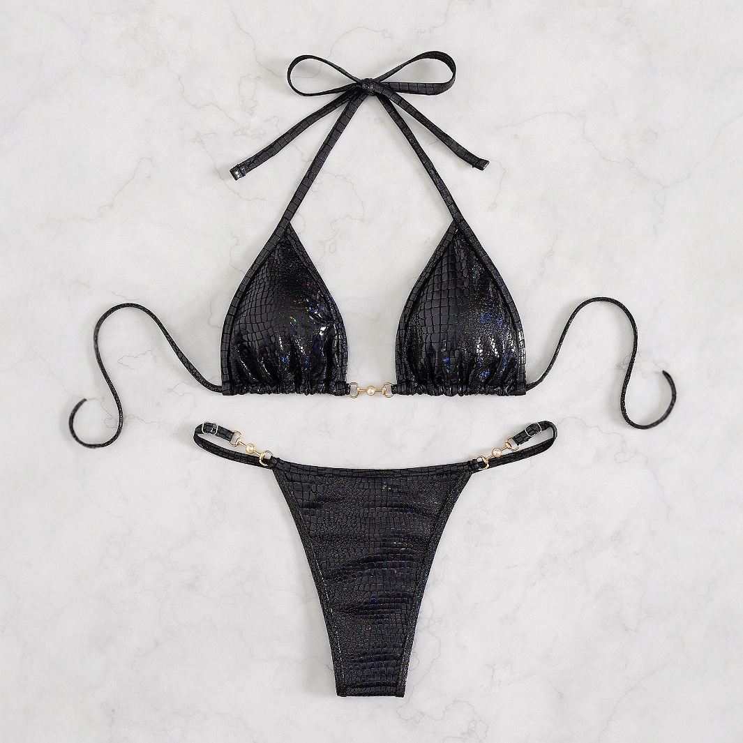 European And American-style Accessories Tied-string Swimwear For Women