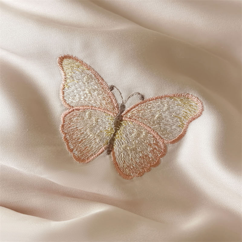 Tencel Embroidered Summer Air-conditioning Quilt Four-piece Set Viscose Cooling Thin Duvet