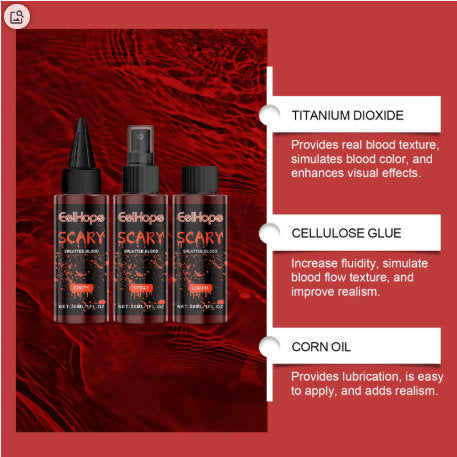 Liquid Fake Blood Makeup Set Special Effects