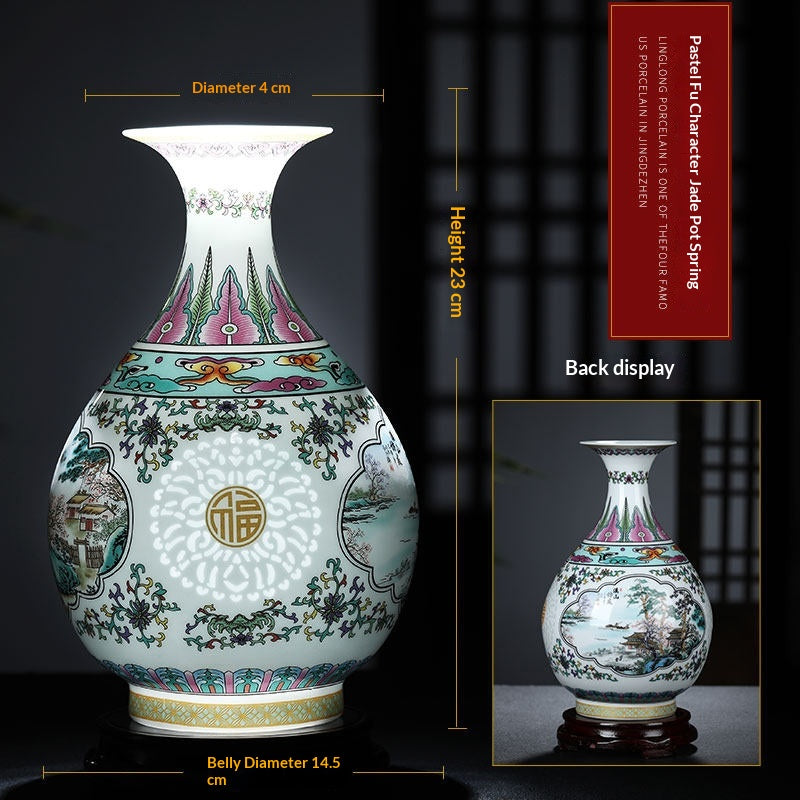 Creative Printing Versatile Ceramic Vase Ornament Crafts Gift