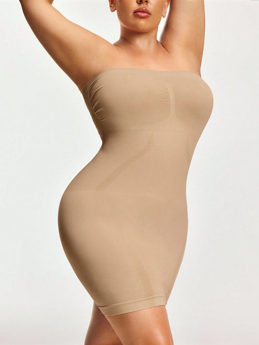 Women's Firm Control Strapless Shapewear Dress - Full Body Contour & Slimming