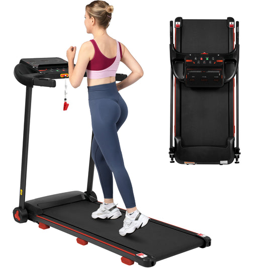 Treadmill For Home, Treadmill Foldable With Incline 8 , Treadmills Quiet Up To 14km H With Large Running Surface, 3.0 HP Treadmill For Home With LED Display & Bluetooth, Max Load 120KG