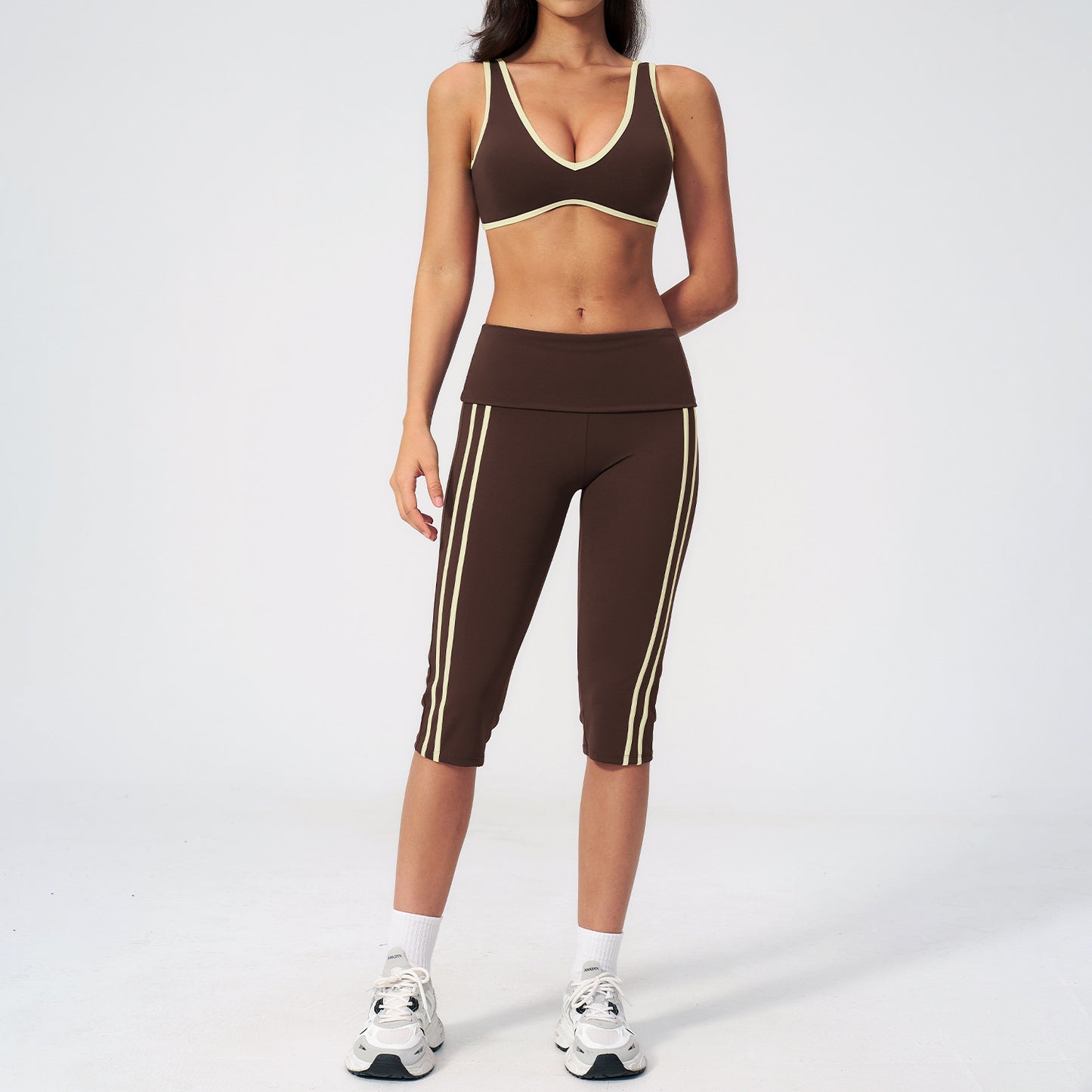 Fitness Bare-feel Sports Running Yoga Outfit For Women