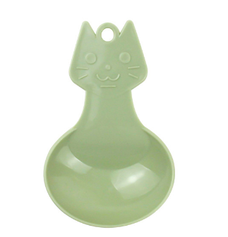 Simple cat food spoon-green model-1 piece