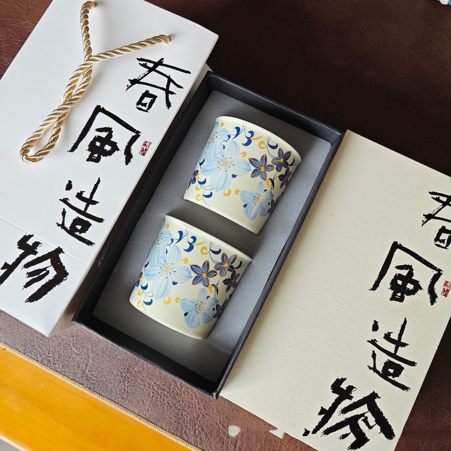 Linglan Lily Tea Cup Ceramic Master Tea Bowl