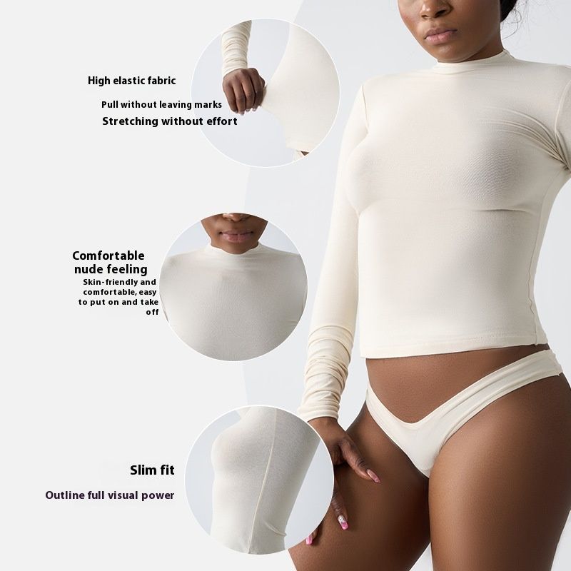 Round Neck Fitness Yoga Wear Slim Looking Base Sports